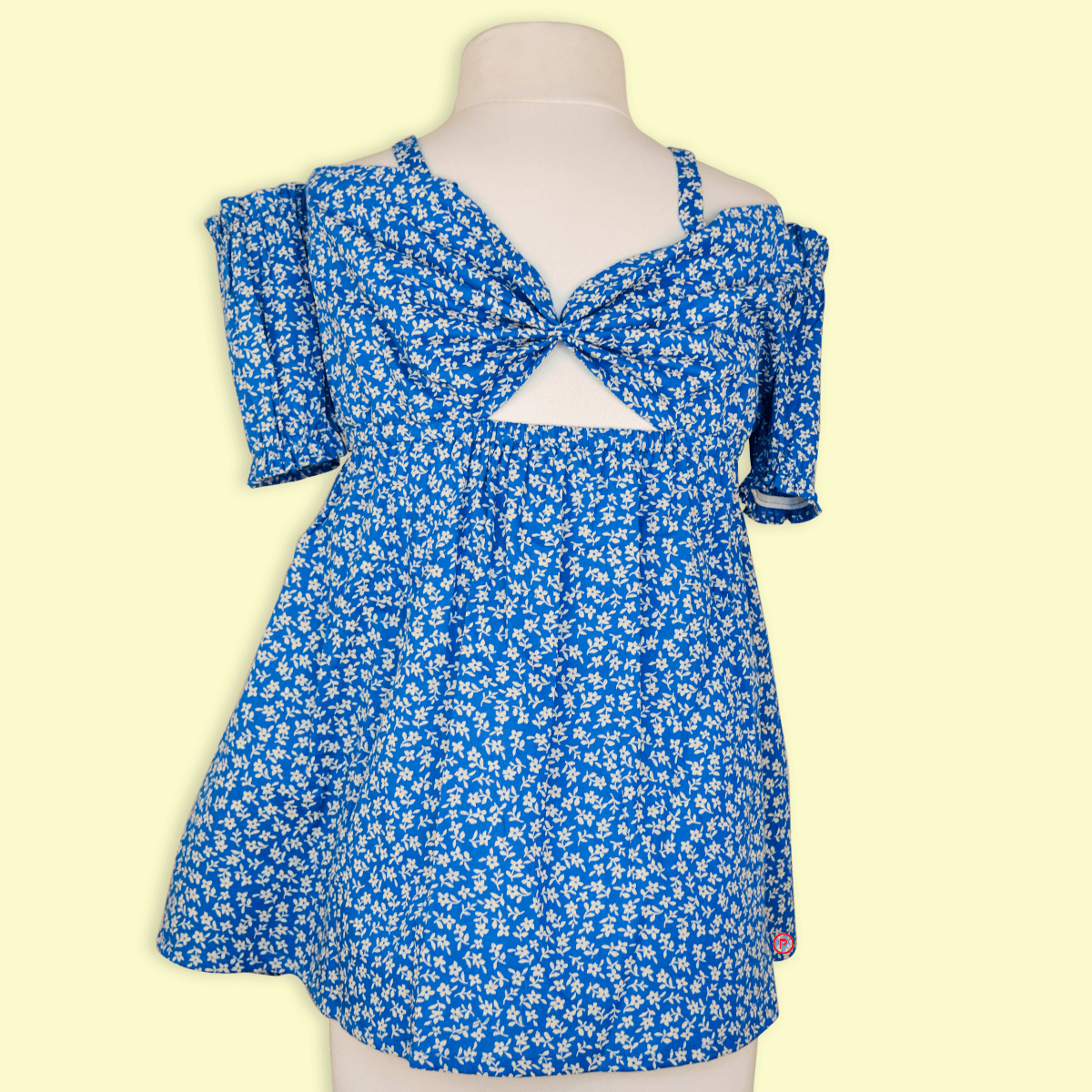 Blue Designer Cotton Dress