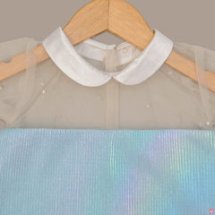 Accordion Pleated Rainbow Reflect Dress - Picco Ricco