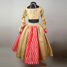 Load image into Gallery viewer, Golden And Pink Printed Lehenga With Choli - Picco Ricco 

