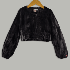 Black fur Shrug
