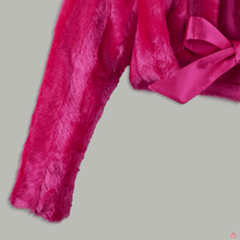 Load image into Gallery viewer, Bright Pink Fur Shrug
