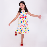 Bubble Dress- Fruit Print
