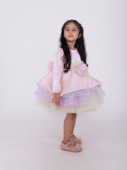 Pink Pleated Unicorn Dress