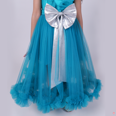 Beautiful princess girls dresses in Blue colour for party
