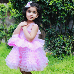 Baby Pink Ruffle Dress