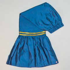 blue gota suit with sharara