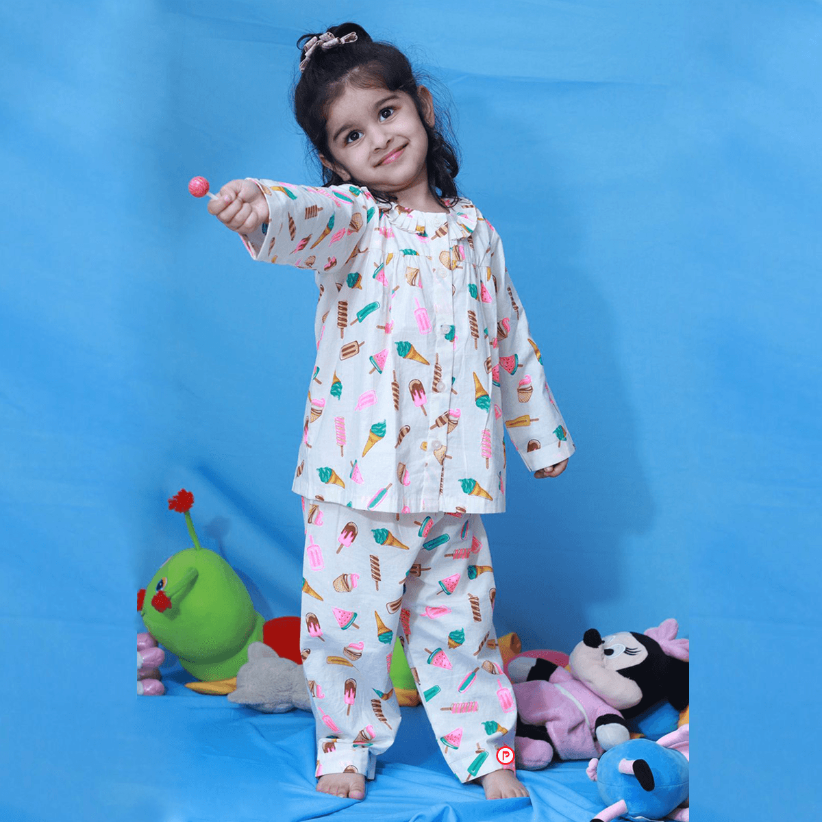 Ice Cream Printed Nightsuit