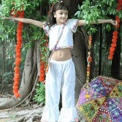 Mirror cut Sharara Top I Twining Set I Ethnic Wear I Traditional Wear
