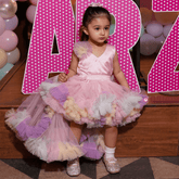Unicorn Ruffled Trail Dress - Picco Ricco