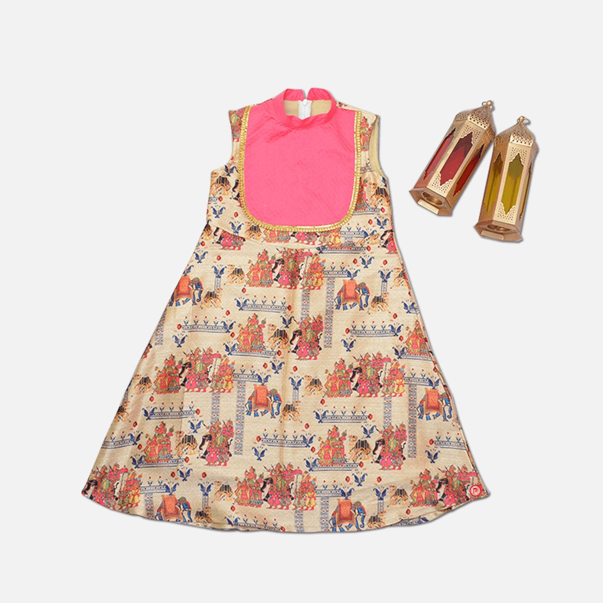 Traditional Kurta | Picco Ricco | Pink Kurta With Sharara