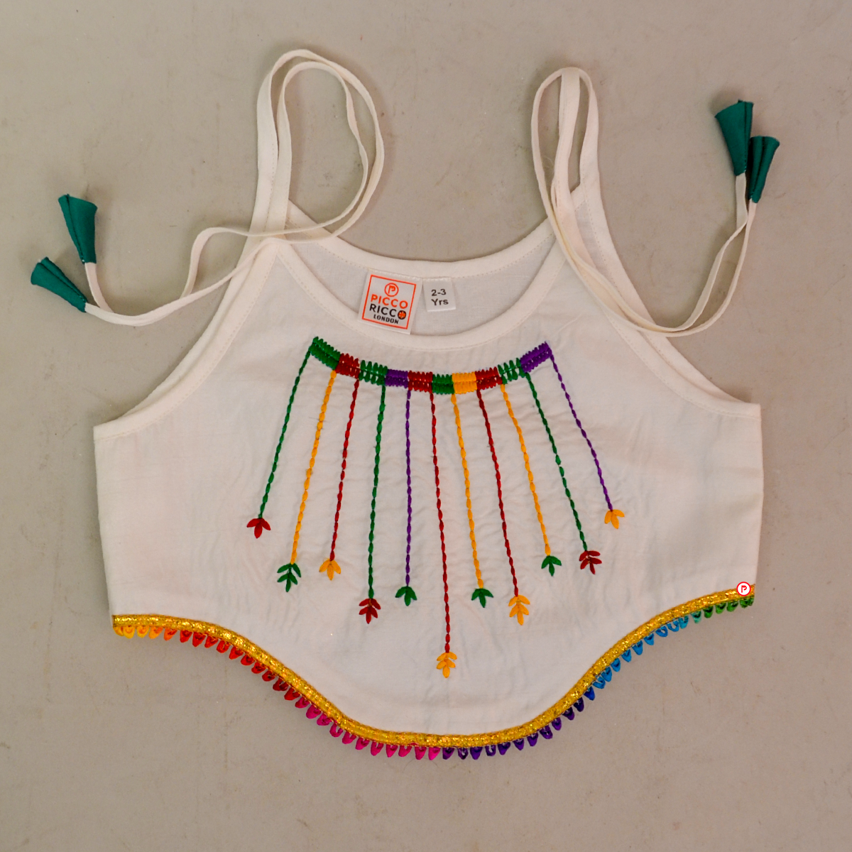 White Coord Set - Crop top with Palazzo