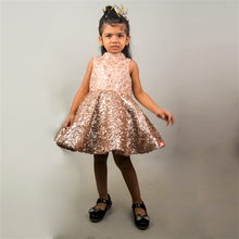 Load image into Gallery viewer, Rose Gold Shimmer Dress
