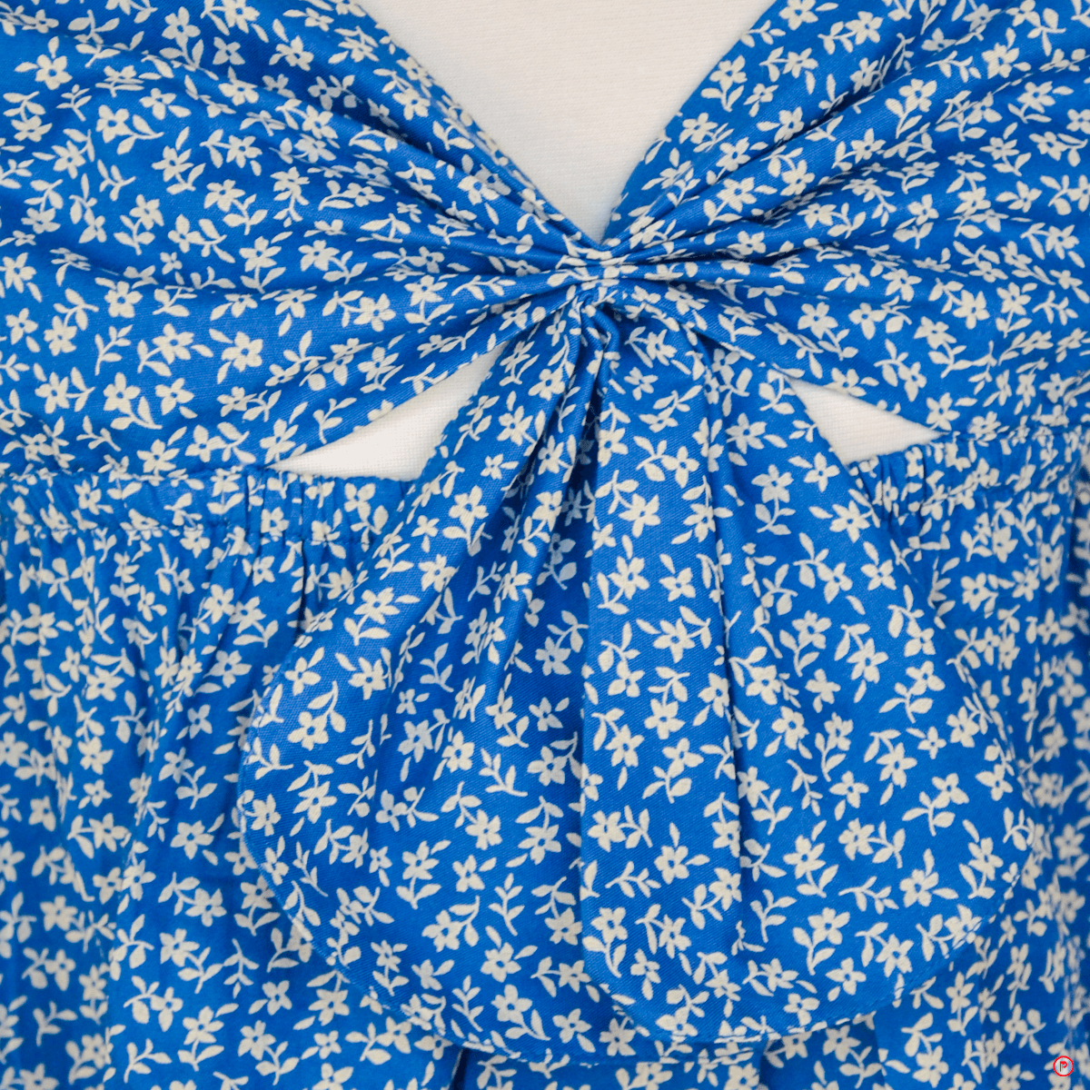 Blue Designer Cotton Dress