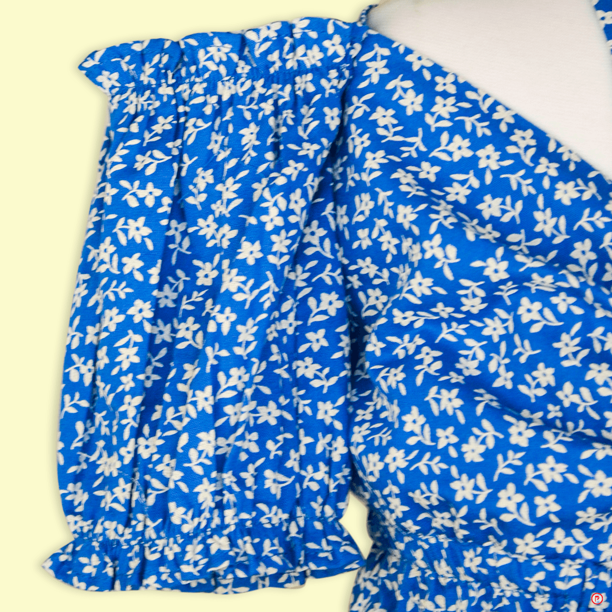 Blue Designer Cotton Dress