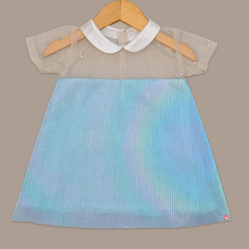 Accordion Pleated Rainbow Reflect Dress - Picco Ricco 