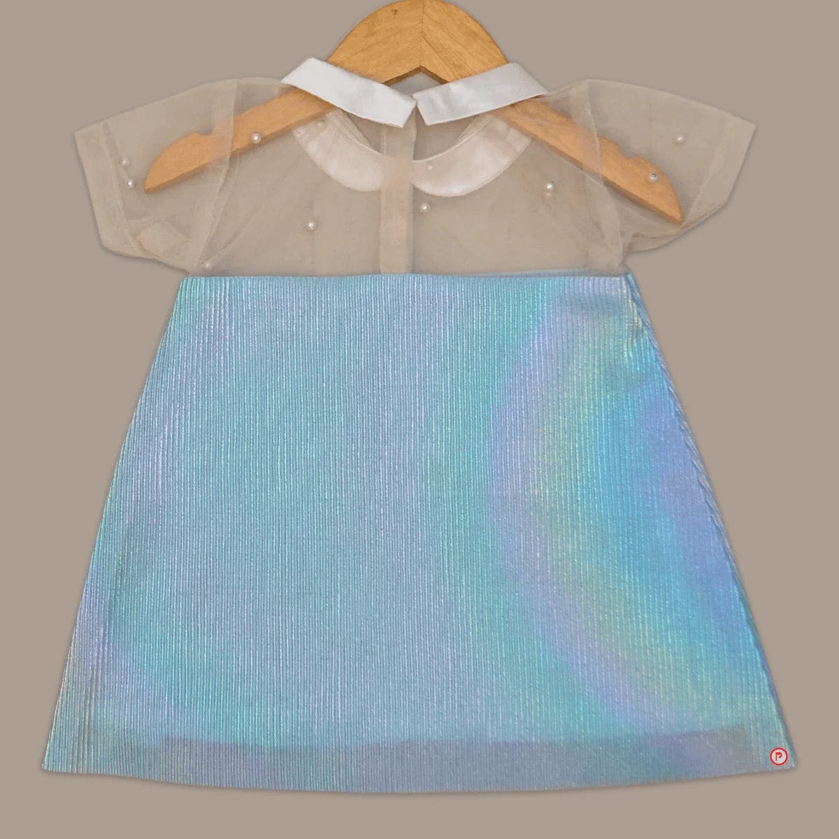 Accordion Pleated Rainbow Reflect Dress - Picco Ricco 