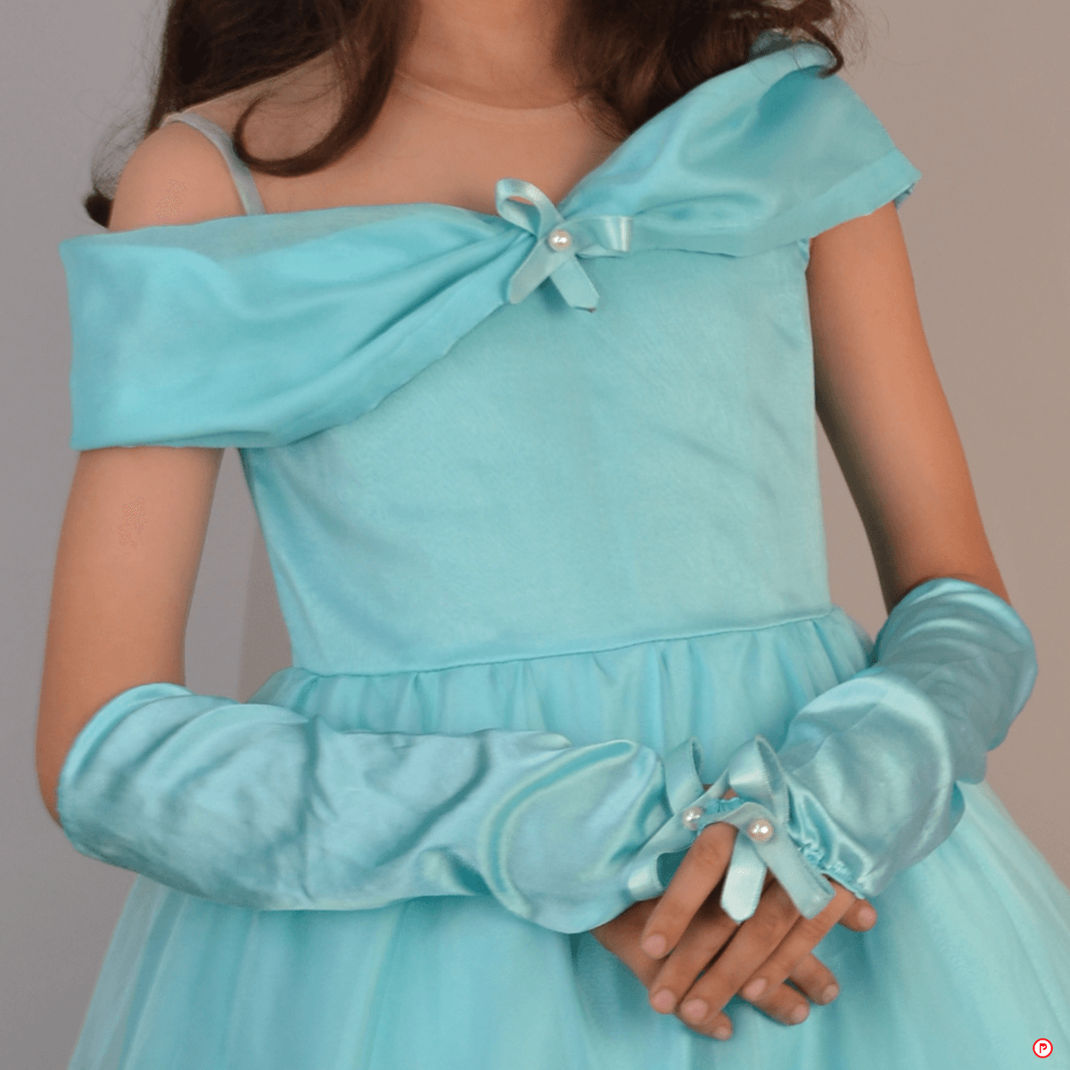 Cindrella gown with gloves
