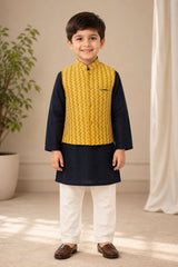BOYS BLACK KURTA SET