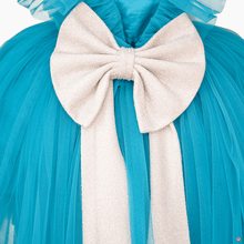 Load image into Gallery viewer, Turquoise Butterfly Dress with trail
