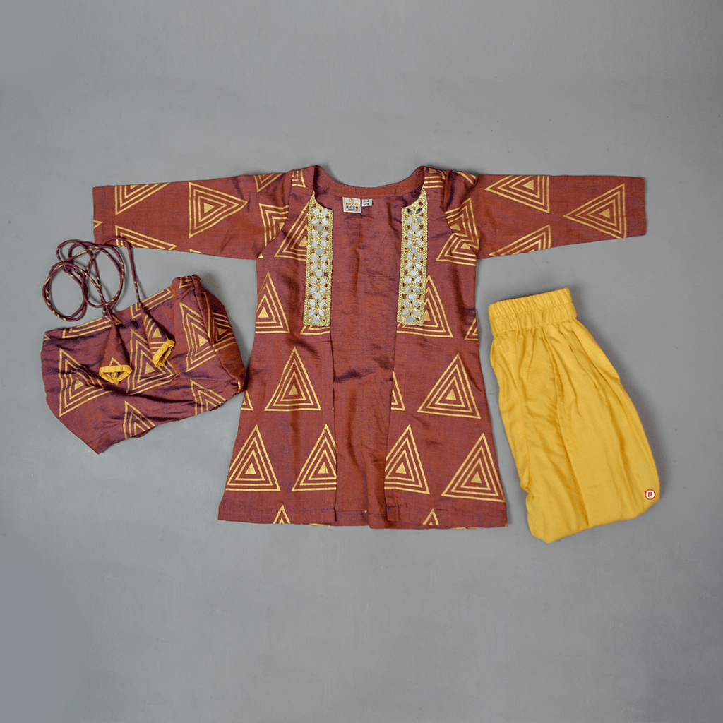 Dhoti set with Shrug