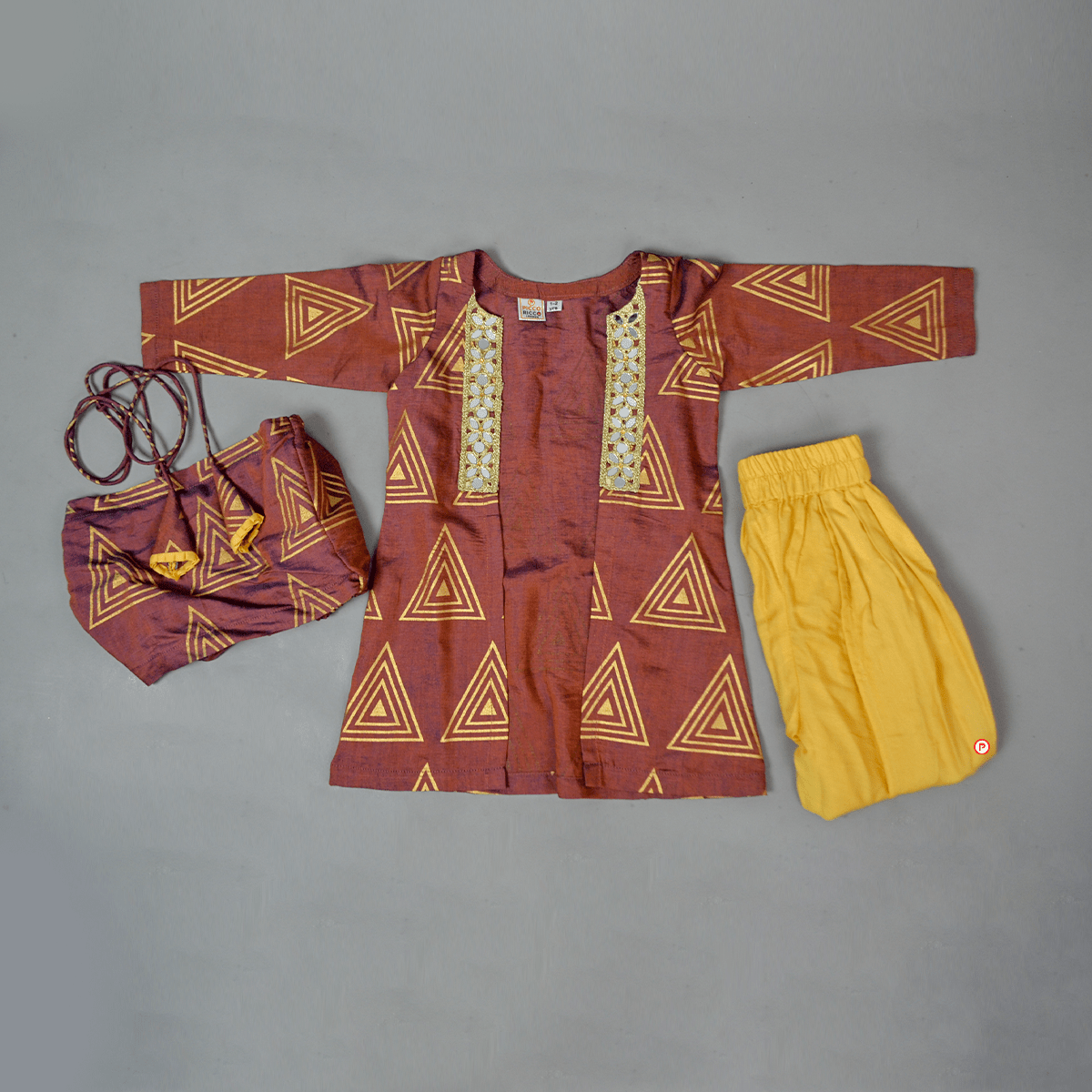 Dhoti set with Shrug