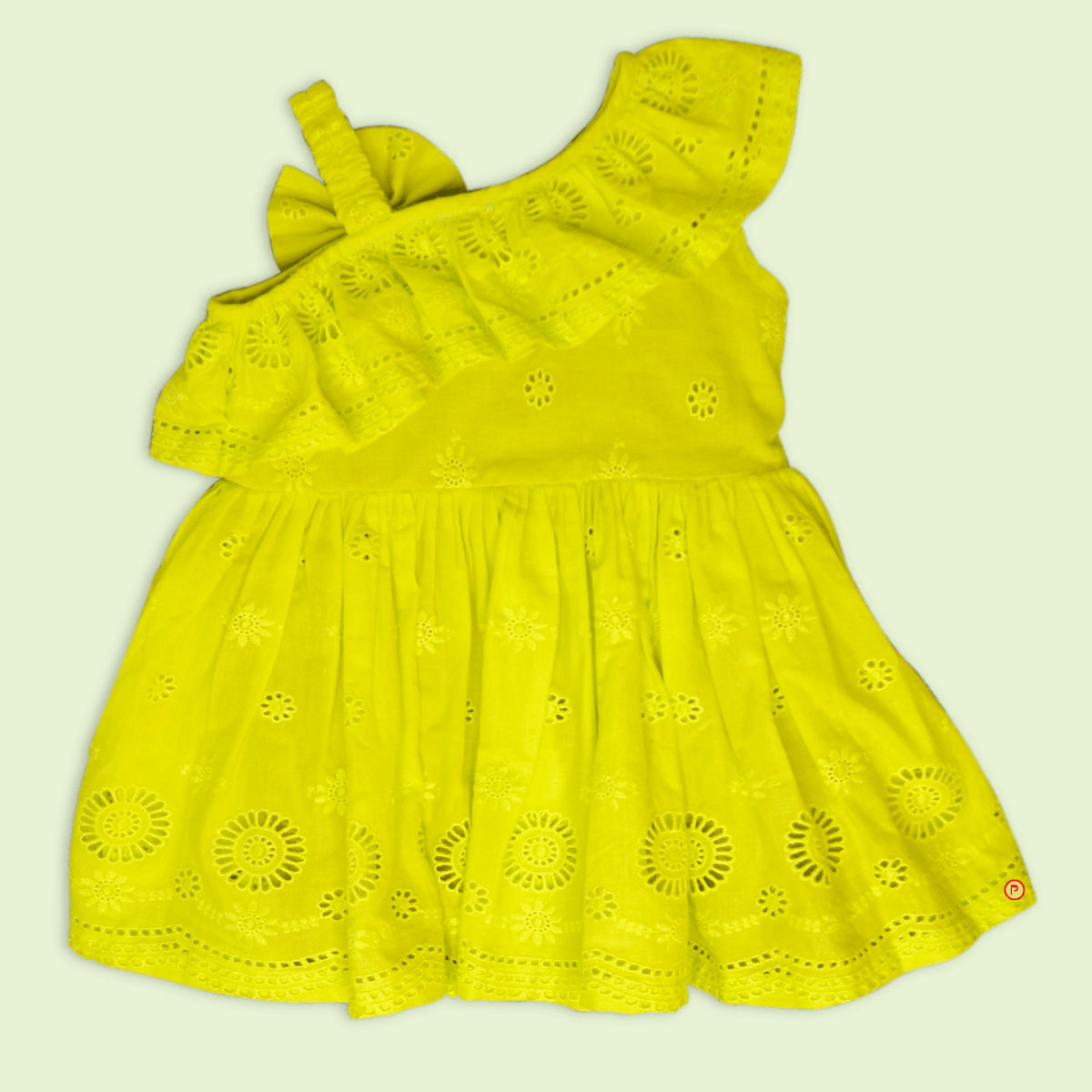 Green Designer Frock - Picco Ricco 