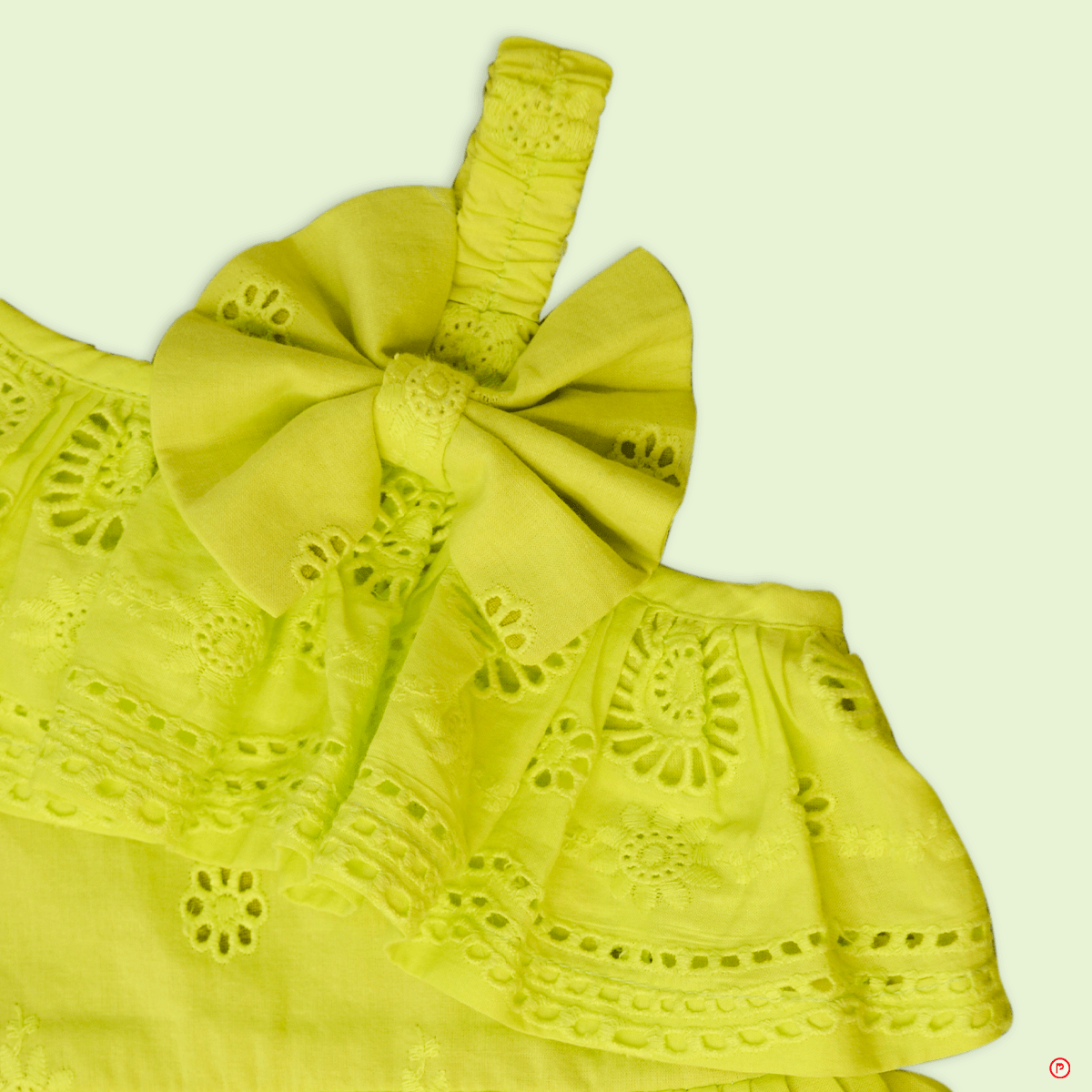Green Designer Frock - Picco Ricco 