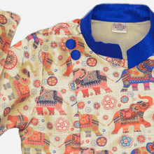 Load image into Gallery viewer, Elephant Printed Ethnic Kurta and Dhoti - Picco Ricco 
