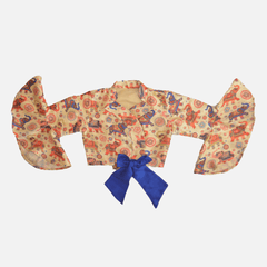 Elephant Printed Crop Top And Sharara - Picco Ricco 