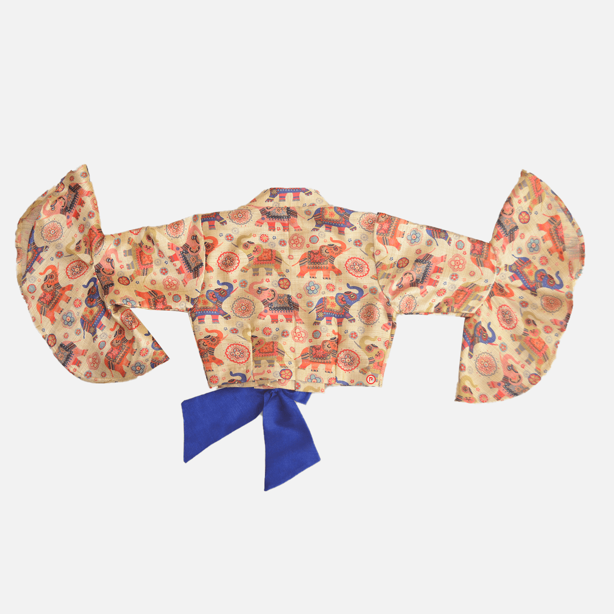 Elephant Printed Crop Top And Sharara - Picco Ricco 