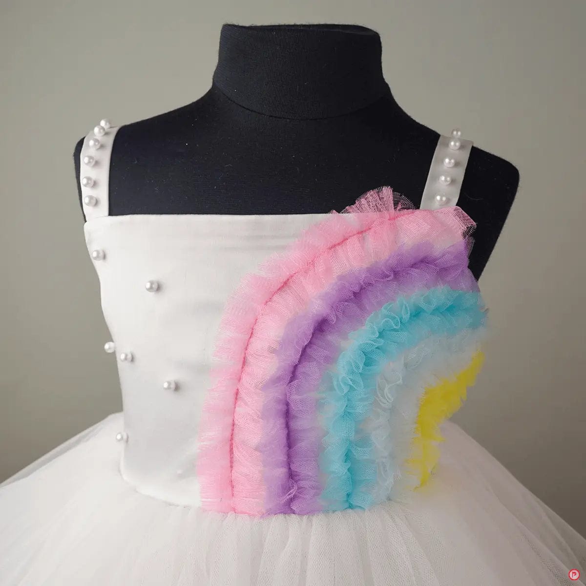 White Rainbow Frock - Picco Ricco 