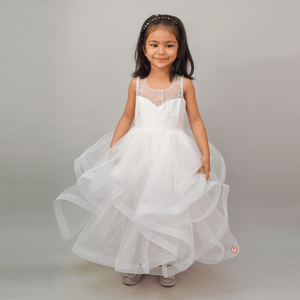 White Multi-Layered Dress