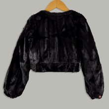 Load image into Gallery viewer, Black fur Shrug
