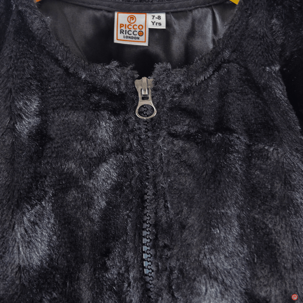 Black fur Shrug