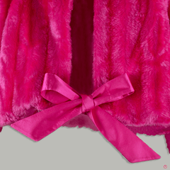 Bright Pink Fur Shrug