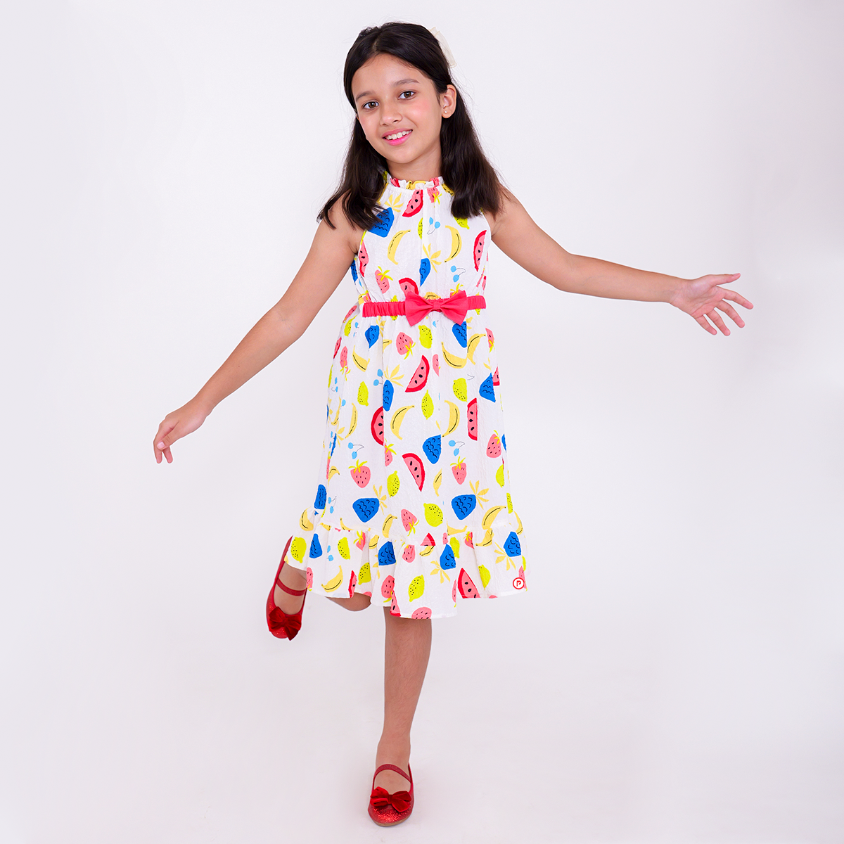 Bubble Dress- Fruit Print