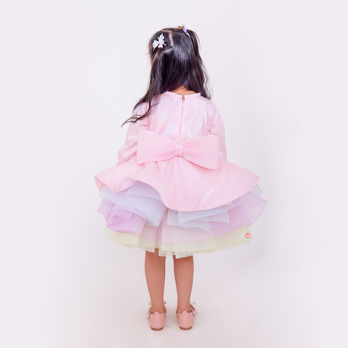 Pink Pleated Unicorn Dress