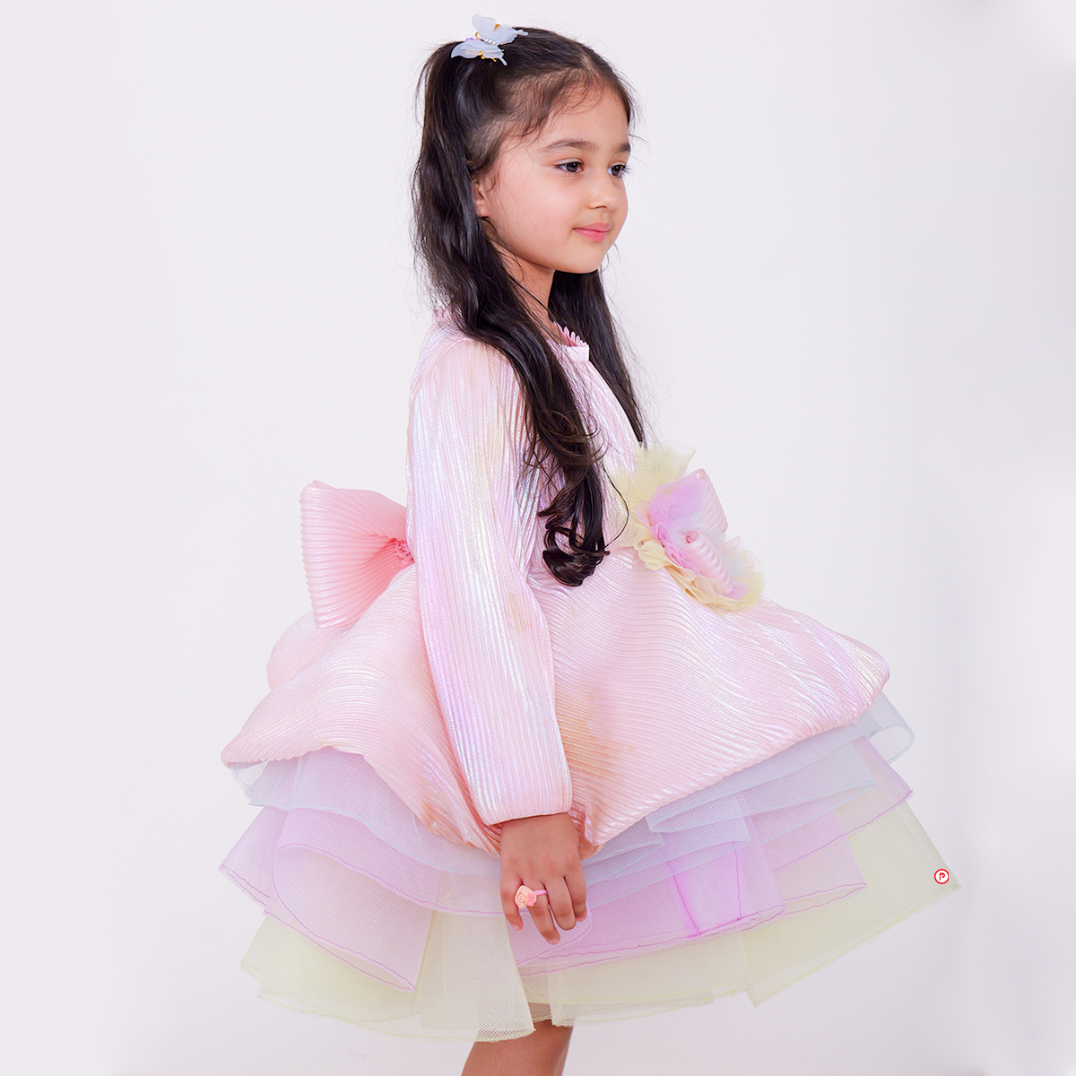 Pink Pleated Unicorn Dress