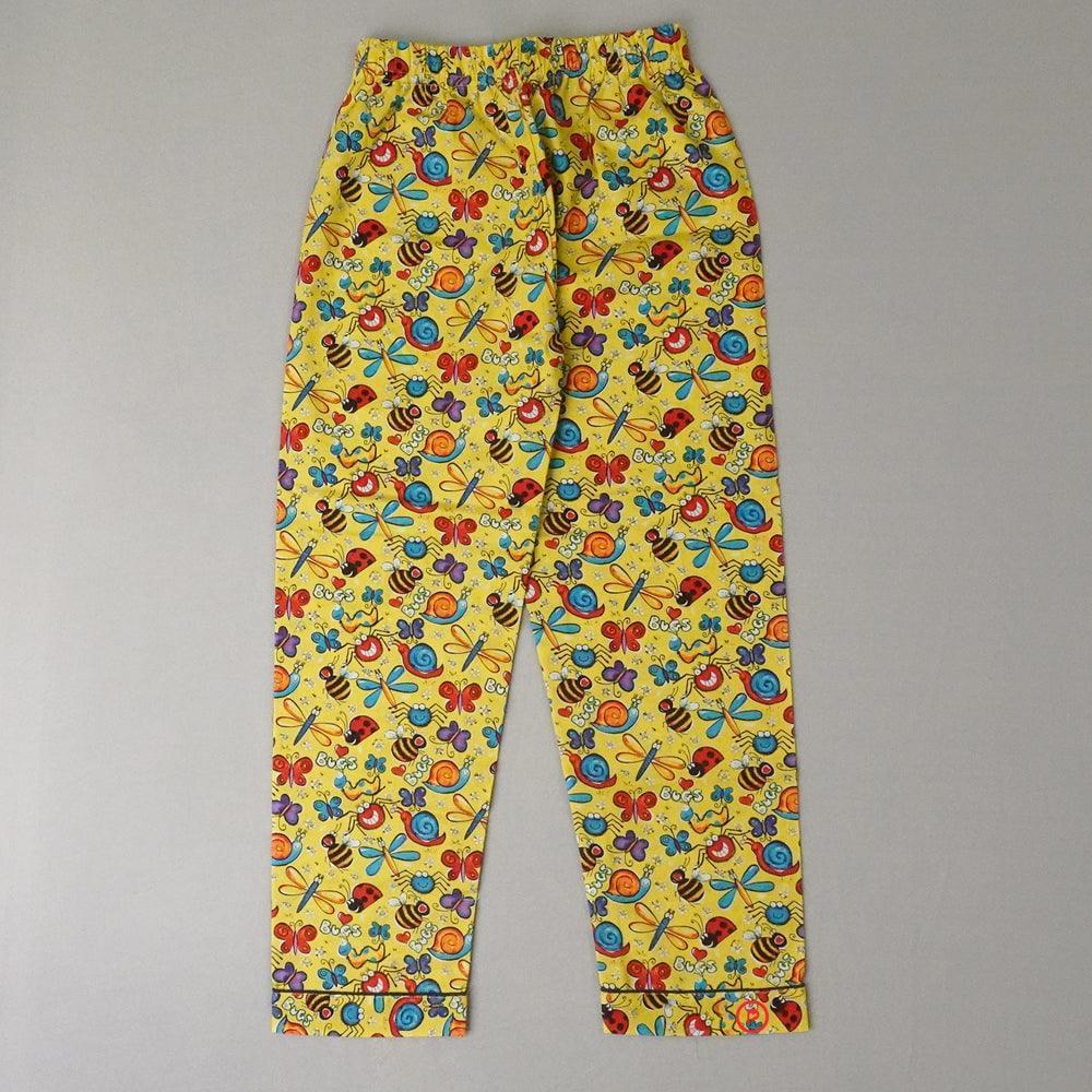 Bugs  Printed Nightsuit (Yellow)