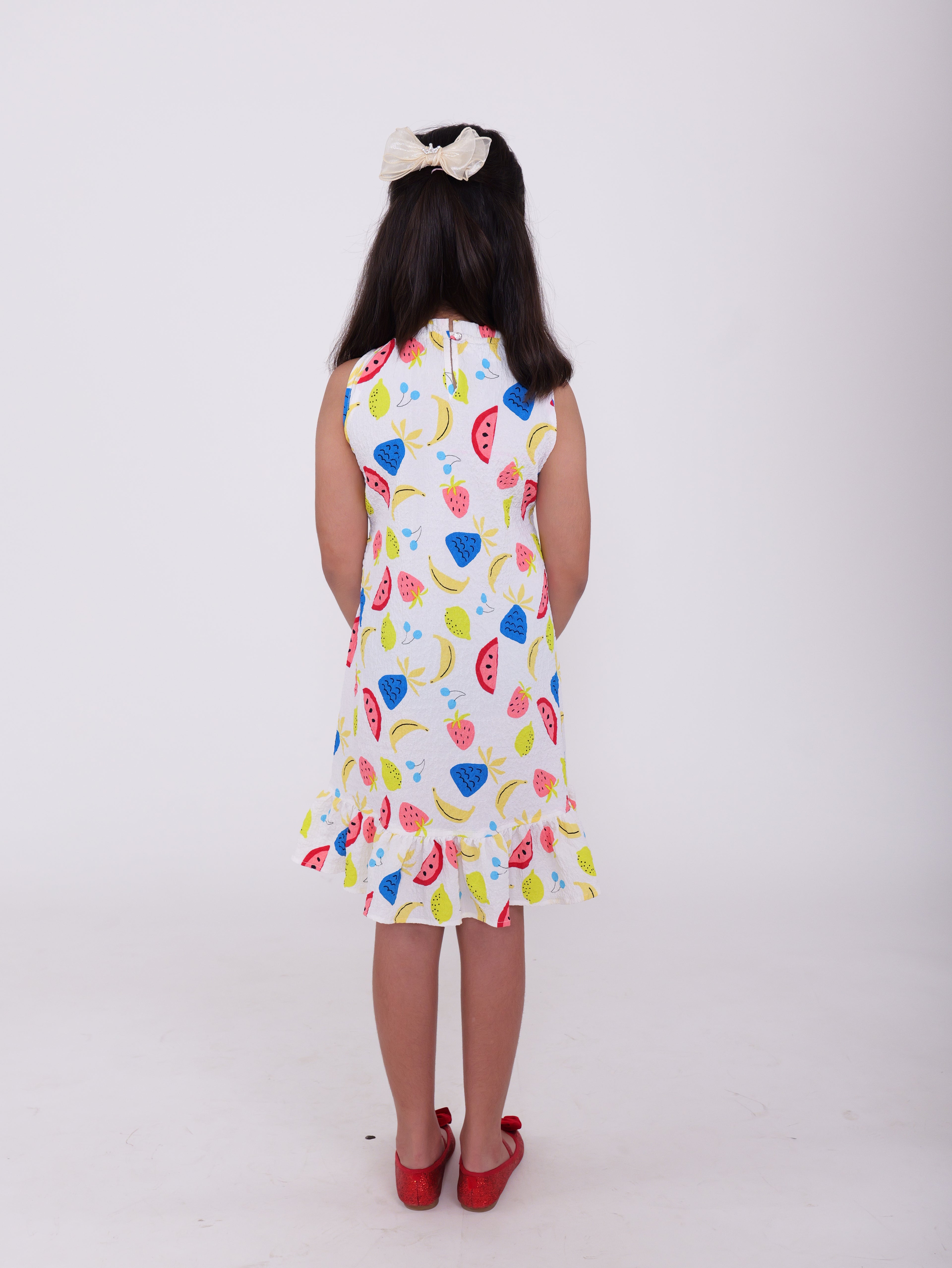 Bubble Dress- Fruit Print