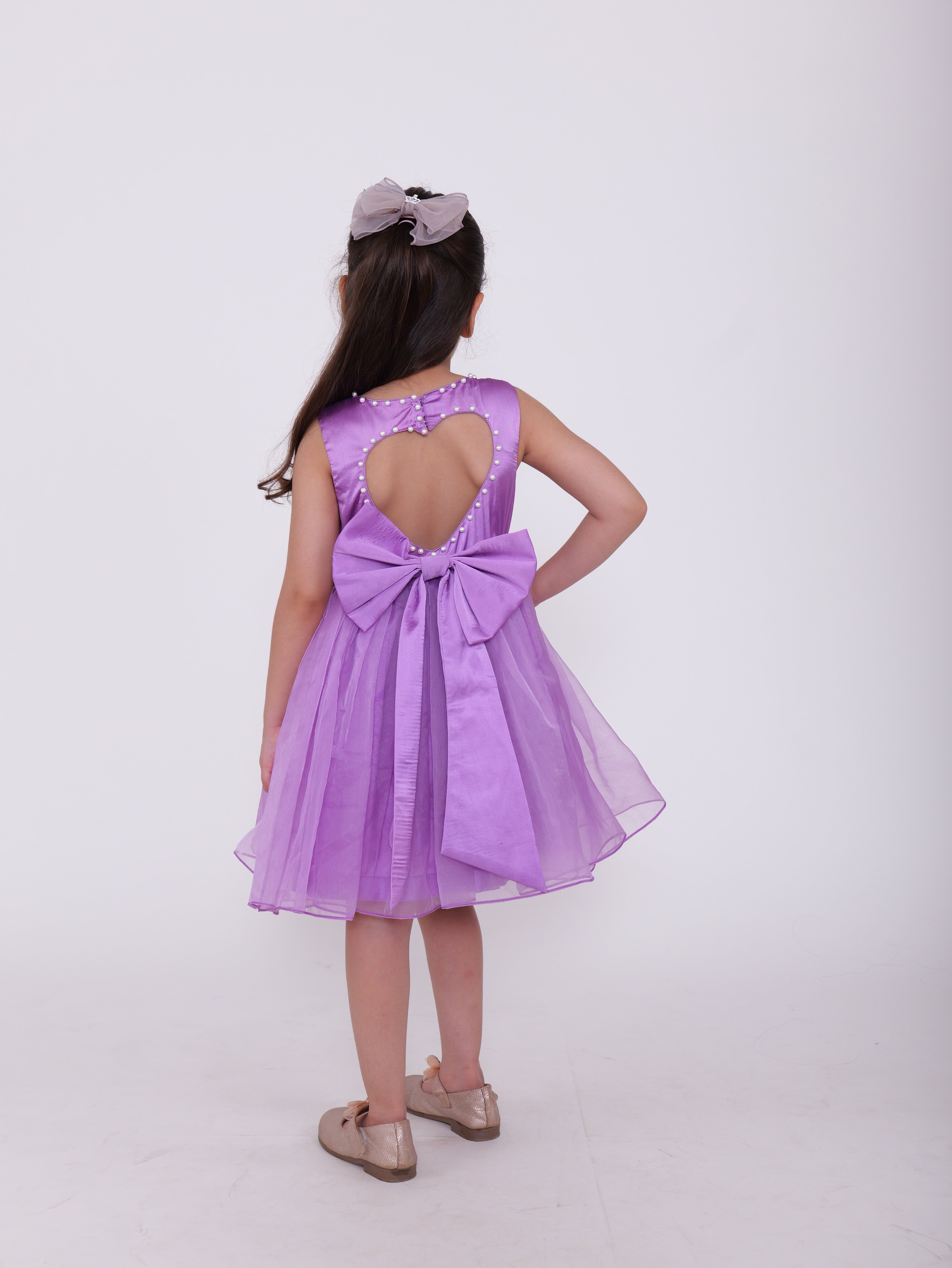 Lilac Rainbow Heart With Pearls