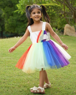 Beautiful unicorn theme-based girls dresses for every occasion 