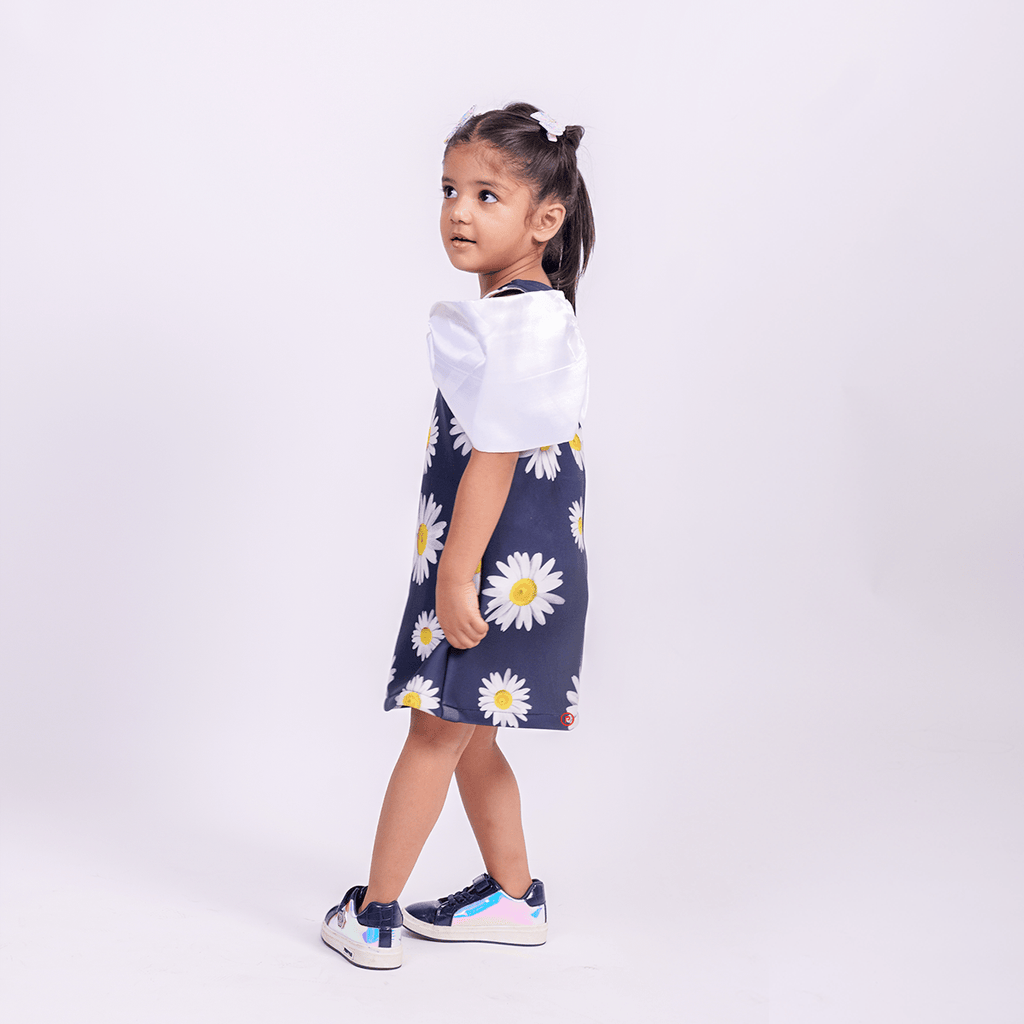 Daisy Flower Dress with Bow