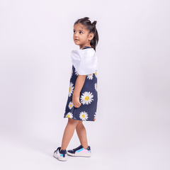 Daisy Flower Dress with Bow