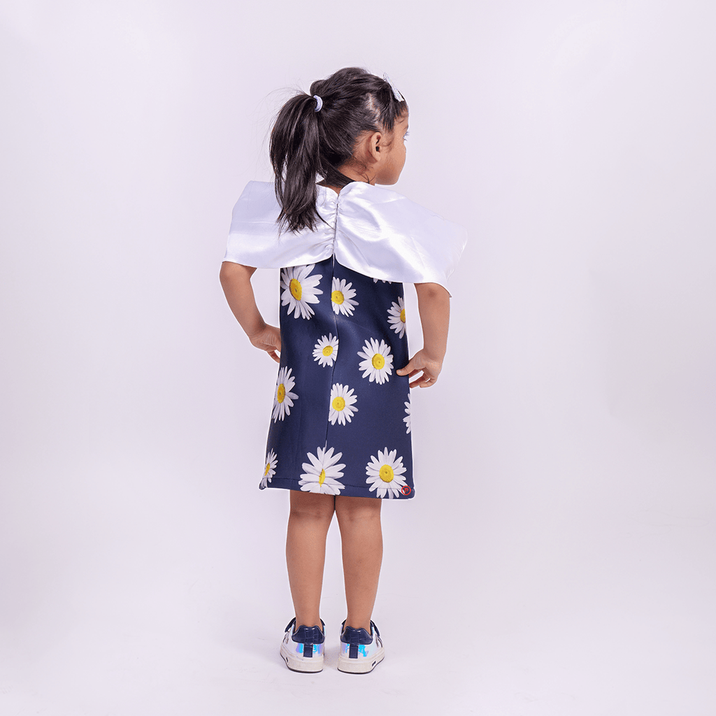 Daisy Flower Dress with Bow
