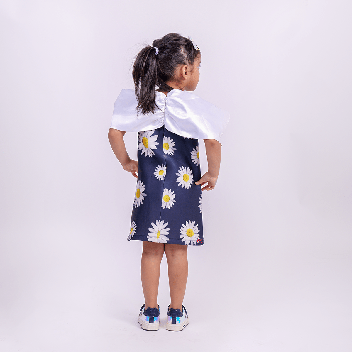 Daisy Flower Dress with Bow