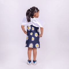Daisy Flower Dress with Bow