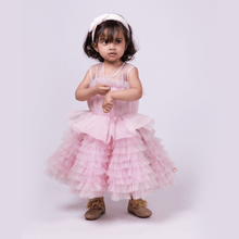 Load image into Gallery viewer, Cute Girls Dresses (Frock in Pink color Front)
