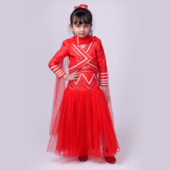 red  Silk Lehenga Choli with dupatta