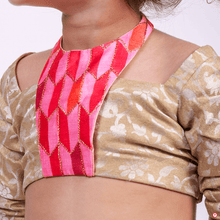 Load image into Gallery viewer, Golden And Pink Printed Lehenga With Choli
